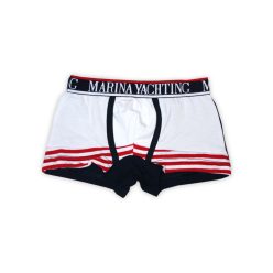   Jongensonderbroek - Katoenen geribbelde boxershort - rood gestreept - 104