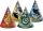 6 stuks papieren hoed HARRY POTTER HOGWARTS HOUSES