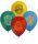 8 bedrukte latex ballon HARRY POTTER HOGWARTS HOUSES