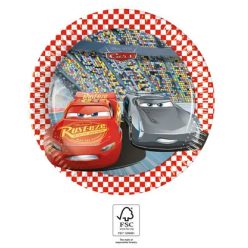 8 stuks papieren bord 20cm Cars