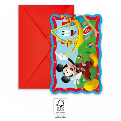 8 stuks papieren borden 20cm MICKEY ROCK THE HOUSE