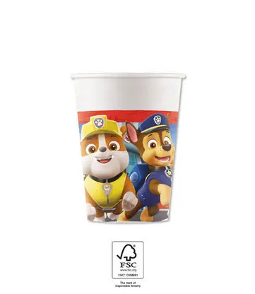 8 stuks Paw Patrol papieren bekers 200 ml
