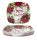 Bord met bloemenprint 25*25