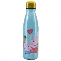 ALUMINIUM FLES 600 ML Peppa Pig