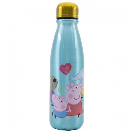 ALUMINIUM FLES 600 ML Peppa Pig