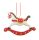 KLEI LD.HOBBELPAARD ROZE/WIT 12*8