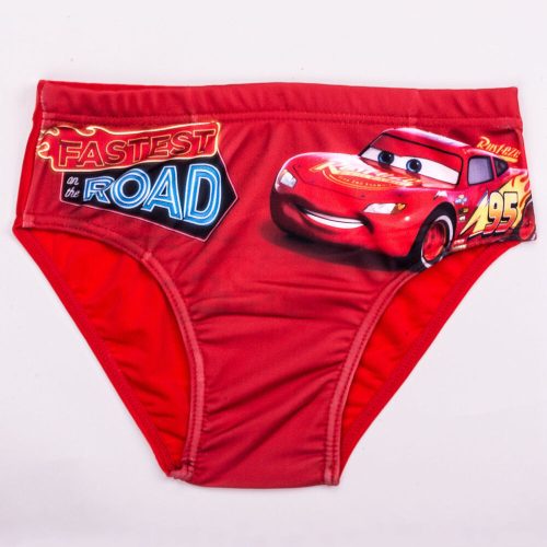 Auto's jongens badpak bodem - rood - 128