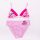 Prinsessenmeisjes badpak - trikini - roze - 110