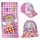 Strandset - Baseball pet + gymtas + handdoek - Peppa Pig