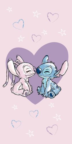 Disney Stitch Love 100% katoenen strandhanddoek - 70x140 cm