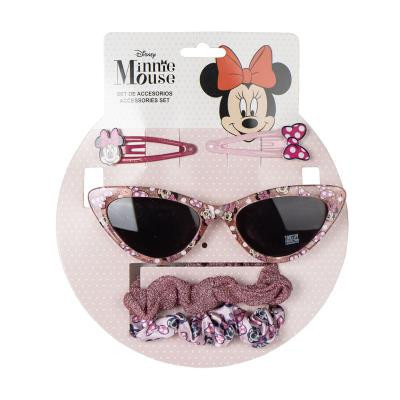 Disney Minnie Mouse beautysset, zonnebril + haarspeld + haarelastiekjes
