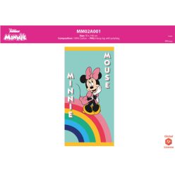   Disney Minnie muis kinder strandhanddoek - 100% katoen - 70x140 cm - groen