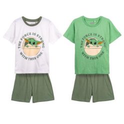 Star Wars korte pyjama met Baby Yoda-patroon - groen - 116