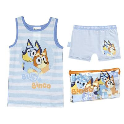Bluey mouwloze korte katoenen pyjama