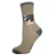 Kinderen enkelsokken - katoenen enkelsokken - 23-26 - khaki met voetbalprint - Evidence