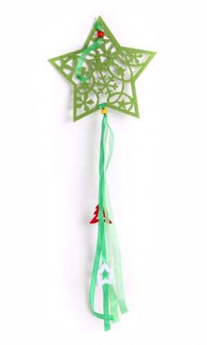 VILTENGEL STER GROEN+STER 15*65