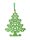 VILTENGEL KERSTBOOM GROEN KRANS 16*30