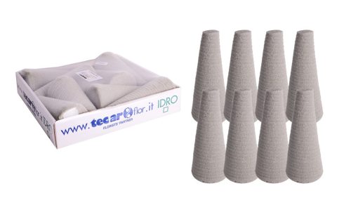 TH.DROGE KLOK*8 GRIJS8*18CM