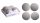 TH.DROGE BOL*4 GRIJS15CM
