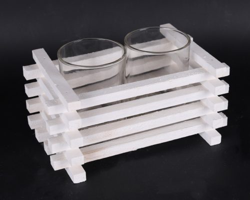 MT*2+HOUTEN REK WIT    20*9