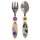 2 DELIG ELLIPTISCHE METALEN BESTEKSET DISNEY PRINCESS MOEDIG EN SLIM