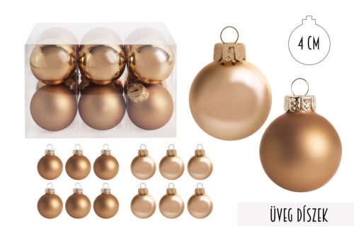 Ü.KD.BOL*12 GOUD 4CM