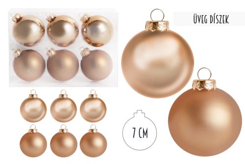 Ü.KD.BOL*6 GOUD 7CM