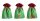 TEXT.ZAK GROEN/ROZE3S21*15