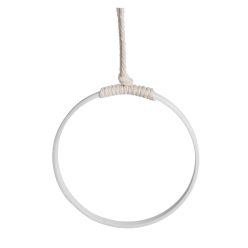 BAMBOE ROND WIT     15*15