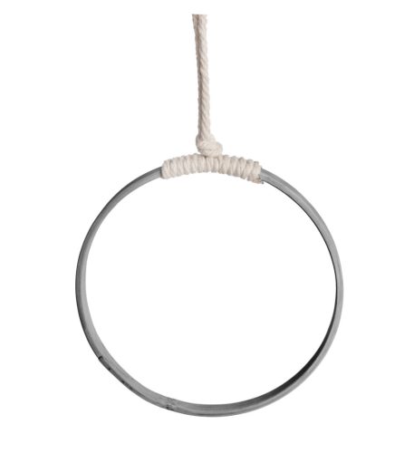 BAMBOE ROND GRIJS    15*15