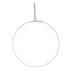 BAMBOE ROND WIT     20*20