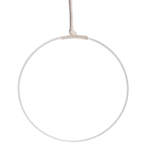 BAMBOE ROND WIT     30*30