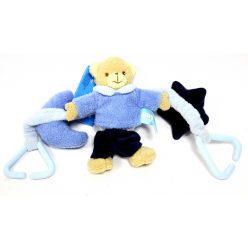 Baby hangmat BLAUW BEER / RATTEL