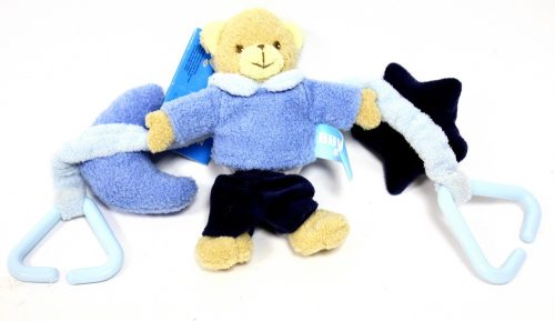 Baby hangmat BLAUW BEER / RATTEL