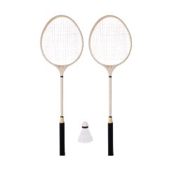 TENNISRACKET SET HOUT+BAL