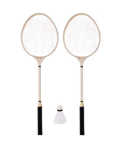 TENNISRACKET SET HOUT+BAL