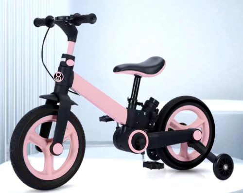 DRIEWIELER ZWART/ROZE