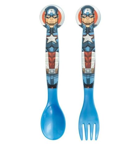 2 STUKS PP BESTEKSSET IN POLYBAG AVENGERS HERALDIC ARMY