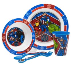 Avengers 5-delige plastic magnetronbestendige eetserviesset