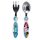 2 STUKS ELLIPTISCHE METALEN BESTEKSET MINNIE MOUSE MEER MINNIE