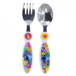 2 STUKS ELLIPTISCHE METALEN BESTEKSET STITCH