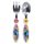2 STUKS ELLIPTISCHE METALEN BESTEKSET STITCH