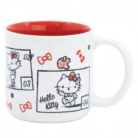 KERAMISCHE ONTBIJTMOK 415 ML IN GESCHENKVERPAKKING HELLO KITTY
