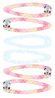 Minnie Mouse haarspeldenset 3 stuks
