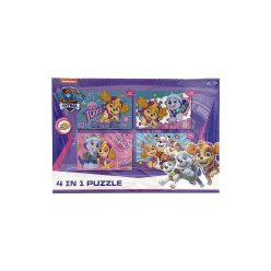Paw Patrol 4-in-1 puzzel 12-13-20-24 stukjes - Roze