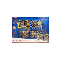 Paw Patrol 4-in-1 puzzel 12-13-20-24 stukjes - Geel