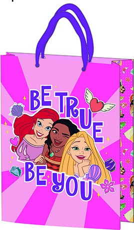Cadeauzakje 25x18,5x8cm, gelamineerd plastic oppervlak - Disney Princess