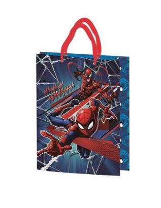Cadeauzakje 34x26x12cm. 4ass FSC Spider-Man