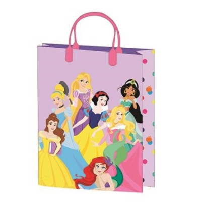 Cadeauzakje 32x27x10cm, gelamineerd plastic oppervlak - Disney Princess