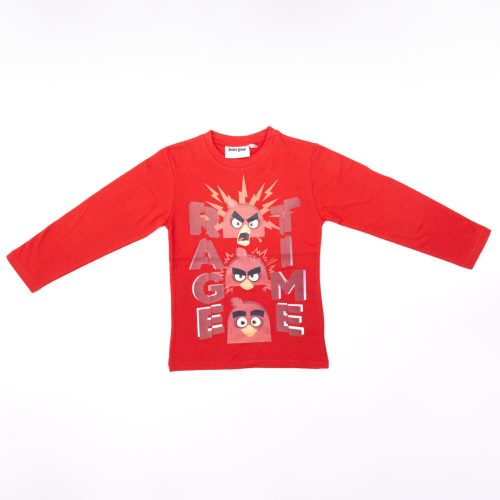 Angry Birds jongens lange mouwen T-shirt - katoenen T-shirt - rood_110